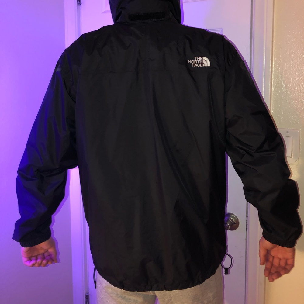 Large north face waterproof rain jacket